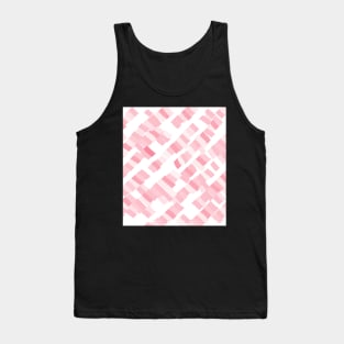 White pink cubes abstract art Tank Top